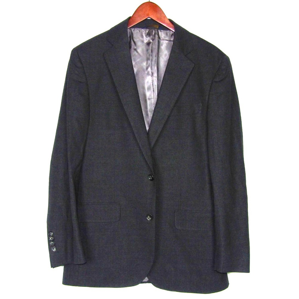 Brooks Brothers EXPLORER 2 Button 100% Wool Gray Blazer Men's 39R
